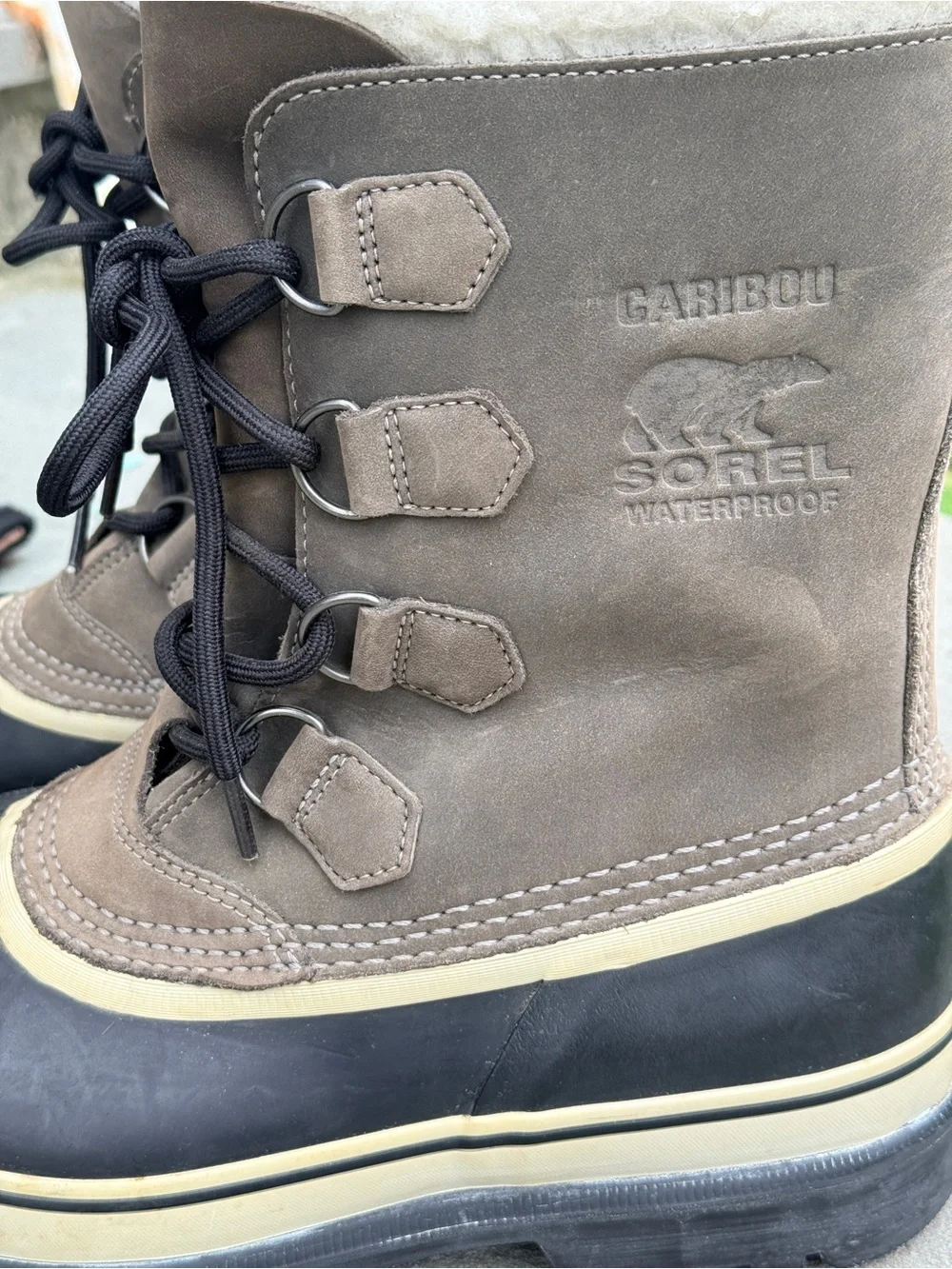 Sorel Caribou Waterproof Winter Boots Women’s Size 10 NL1005-051 Sherpa Lined